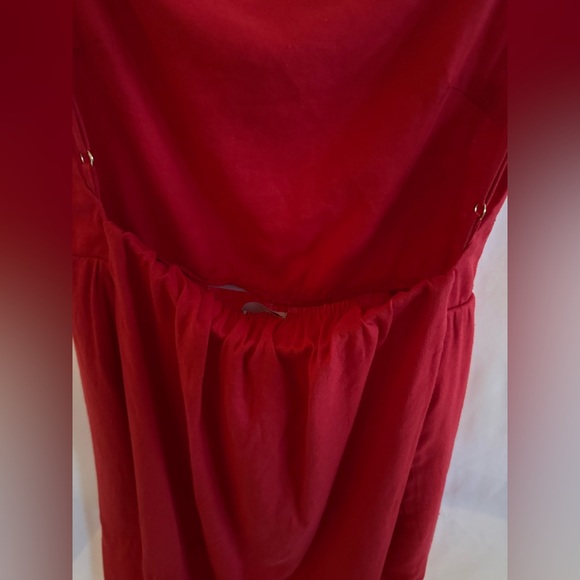 Show Me Your MuMu Julia Maxi Dress - Red Linen - Picture 11 of 13